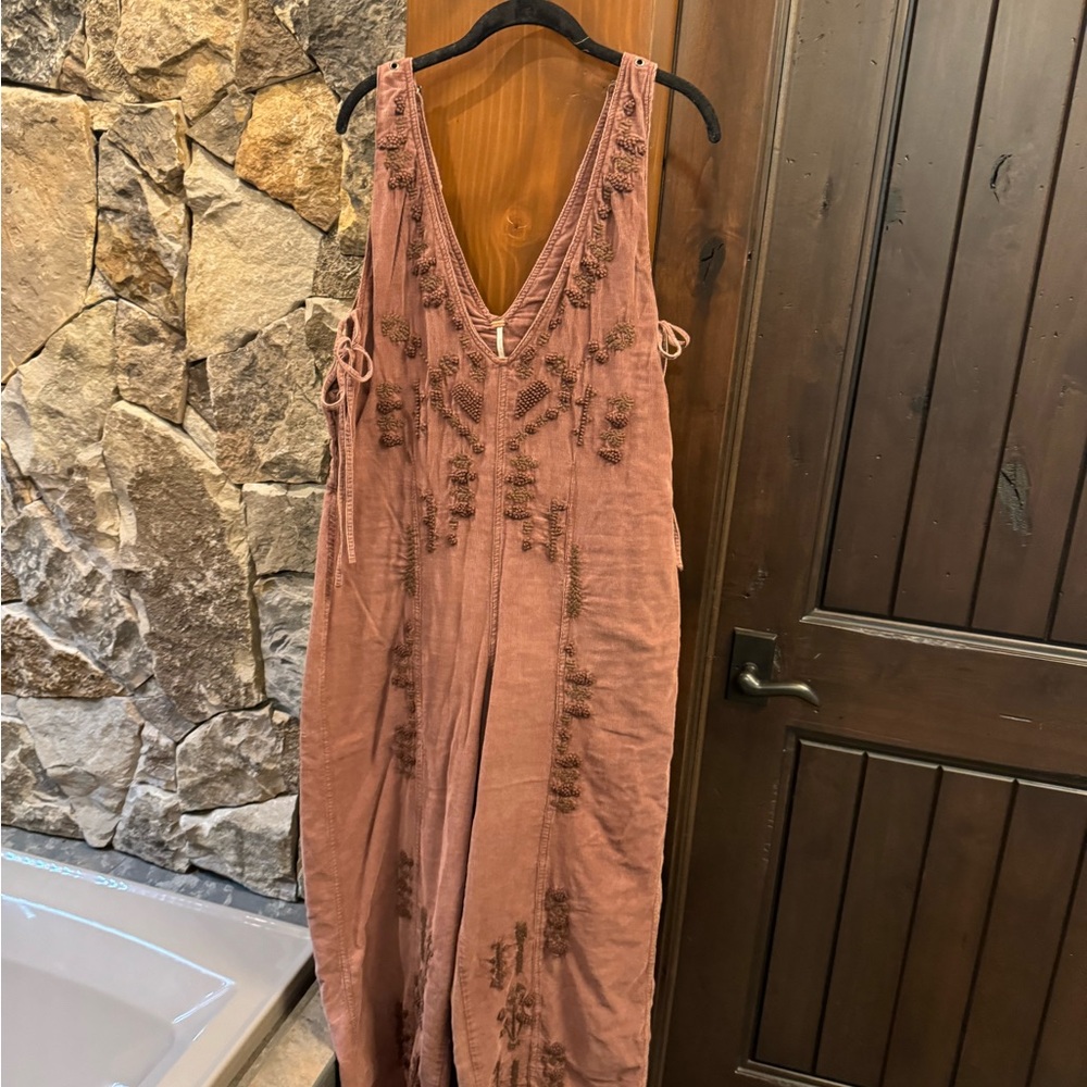 Womens corduroy overalls.